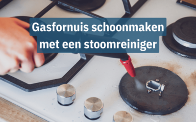 Gasfornuis schoonmaken met een stoomreiniger